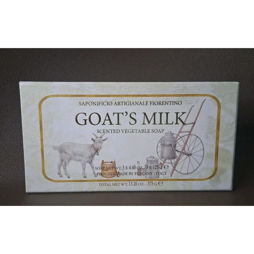 Goat's Milk Saponificio Artigianale Fiorentino Bar Soap 13.2 oz mi/Italy Sealed